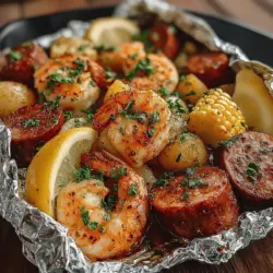 Shrimp boil foil packets are a delightful culinary creation that captures the essence of a traditional shrimp boil while offering modern conveniences. The appeal lies not only in the mouthwatering combination of flavors but also in the ease of preparation and the communal spirit of sharing a meal. Imagine a summer evening, friends gathered around, each opening their own foil packet to reveal a treasure trove of shrimp, potatoes, corn, and sausage, all infused with aromatic spices. This recipe transforms the classic shrimp boil into an individual experience, making it perfect for both intimate family dinners and lively outdoor gatherings.