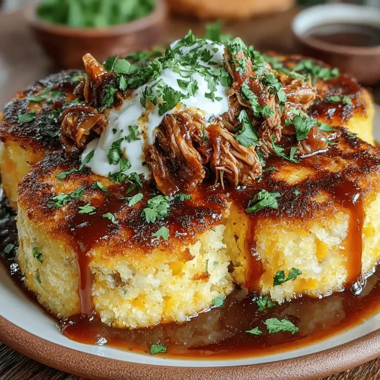 If you're searching for a dish that tantalizes the taste buds while bringing an innovative twist to comfort food, look no further than BBQ Pulled Chicken Polenta Cakes. This delightful recipe marries the smoky, savory goodness of BBQ pulled chicken with the creamy, rich texture of polenta, creating a dish that is as visually appealing as it is delicious. Whether you're planning a gathering, a family dinner, or a cozy night in, these polenta cakes are sure to impress your guests and satisfy your cravings.