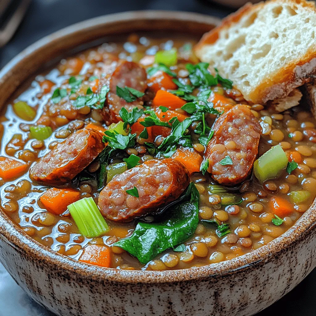 When the chill of winter settles in or the days feel a bit too long, there’s nothing quite like a warm bowl of stew to bring comfort and satisfaction. Enter the Hearty Lentil and Sausage Stew—a dish that not only warms the body but nourishes the soul. This stew is a wonderful amalgamation of flavors and textures, combining the earthiness of lentils with the savory depth of sausage, creating a meal that is both wholesome and indulgent.