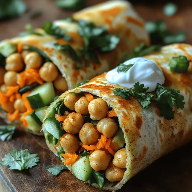 In a world increasingly focused on health and wellness, the importance of incorporating nutritious meals into our daily diets cannot be overstated. One dish that beautifully marries flavor, convenience, and health benefits is the Golden Spiced Chickpea Wrap. This vibrant and satisfying meal not only offers a burst of flavors but also exemplifies the versatility of wraps as an ideal option for lunch, dinner, or even a quick snack.