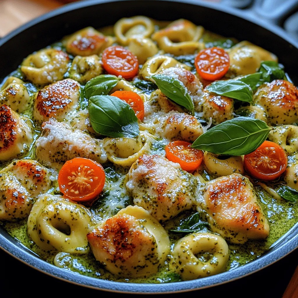 If you’re searching for a dish that brings together rich flavors, a creamy texture, and a satisfying meal in under 30 minutes, look no further than Creamy Pesto Chicken Tortellini. This delightful recipe perfectly combines tender chicken, cheesy tortellini, and a luscious pesto sauce, making it a versatile option for both busy weeknights and special gatherings. With its vibrant colors and exquisite taste, this dish is sure to impress family and friends alike.
