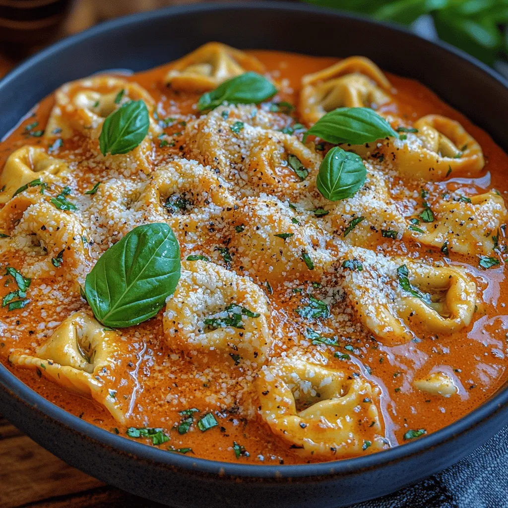 Creamy Tomato Basil Tortellini is a delightful dish that perfectly encapsulates the essence of comfort food. With its rich and creamy tomato sauce enveloping tender tortellini, this recipe is not only satisfying but also incredibly easy to prepare. The combination of flavors—sweet tomatoes, fragrant basil, and a luscious creaminess—creates a harmony that appeals to both the palate and the soul. Whether you're cooking for a family dinner, entertaining guests, or just treating yourself to a cozy night in, this dish promises to deliver warmth and satisfaction.