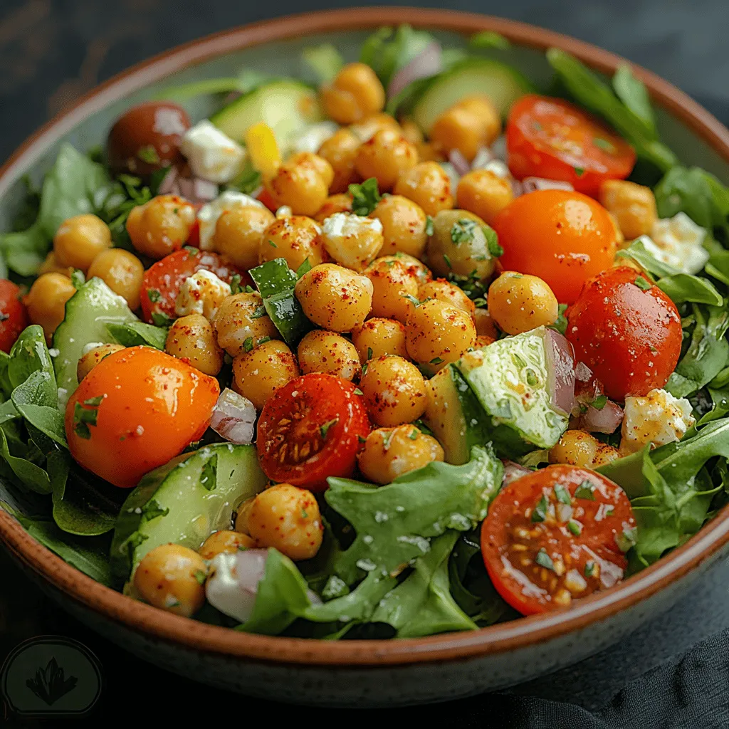 To create the perfect crispy chickpeas for your Greek salad, begin by preheating your oven to 400°F (200°C). This temperature is ideal for roasting chickpeas, allowing them to become golden and crunchy without burning. While the oven heats, prepare your baking sheets by lining them with parchment paper. This not only prevents the chickpeas from sticking but also makes cleanup a breeze.