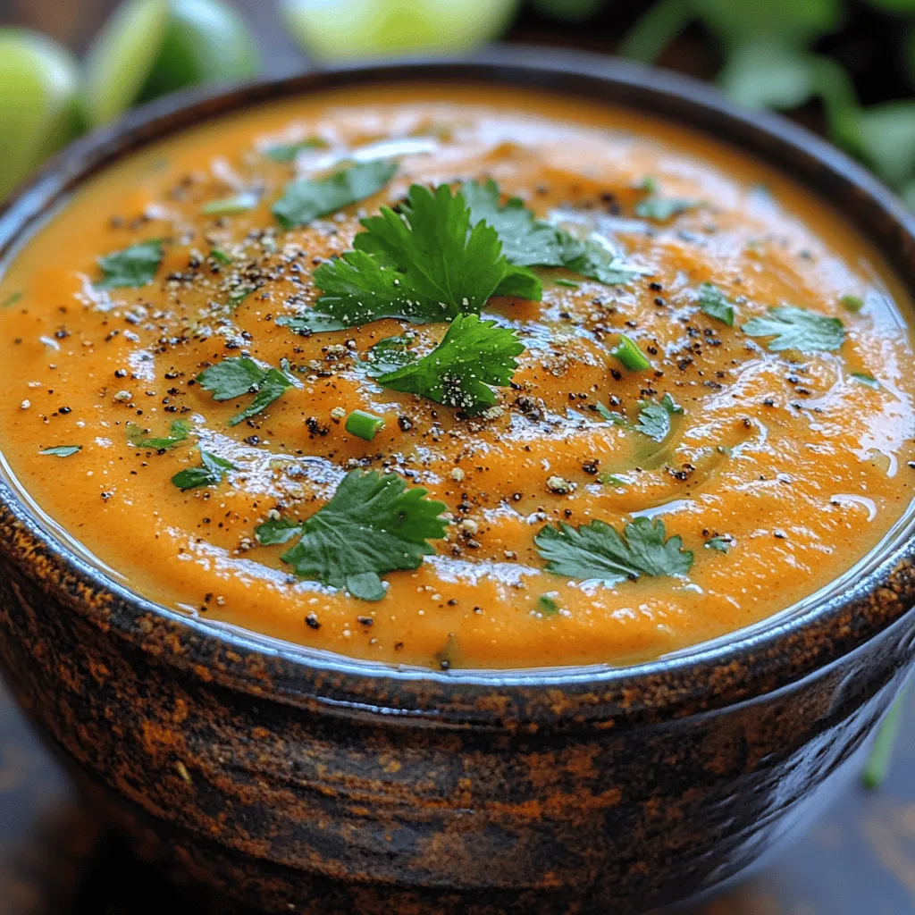 In the world of comfort food, few dishes can compete with a warm bowl of creamy soup. The Creamy Carrot Ginger Soup stands out not only for its ability to warm the soul but also for its nourishing qualities. This delightful concoction combines the natural sweetness of carrots, the invigorating zest of ginger, and the velvety creaminess of coconut milk, creating a culinary experience that is both satisfying and wholesome. With its vibrant color and rich flavors, this soup is perfect for any season, whether enjoyed as a light lunch, a hearty dinner, or even as a starter for a special occasion.