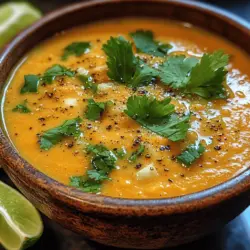 In the world of comfort food, few dishes can compete with a warm bowl of creamy soup. The Creamy Carrot Ginger Soup stands out not only for its ability to warm the soul but also for its nourishing qualities. This delightful concoction combines the natural sweetness of carrots, the invigorating zest of ginger, and the velvety creaminess of coconut milk, creating a culinary experience that is both satisfying and wholesome. With its vibrant color and rich flavors, this soup is perfect for any season, whether enjoyed as a light lunch, a hearty dinner, or even as a starter for a special occasion.