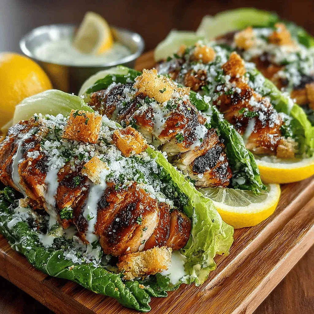 Grilled Chicken Caesar Lettuce Wraps present a delightful and health-conscious twist on the beloved Caesar salad, offering an innovative way to enjoy the classic flavors without the heaviness of traditional bread. As more people lean towards healthier eating habits and seek low-carb alternatives, these wraps have gained popularity for their fresh ingredients and satisfying taste. Perfect for lunch, dinner, or even as a light snack, this recipe provides a nutritional punch while delivering the smoky, savory essence of grilled chicken paired with crisp, refreshing lettuce.