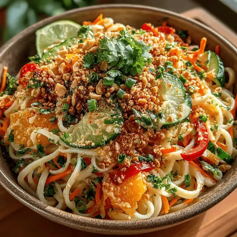 One of the best aspects of the Chilled Thai Noodle Delight is the dressing, which can be tailored to suit your individual taste. Here are a few tips for customizing the dressing:
