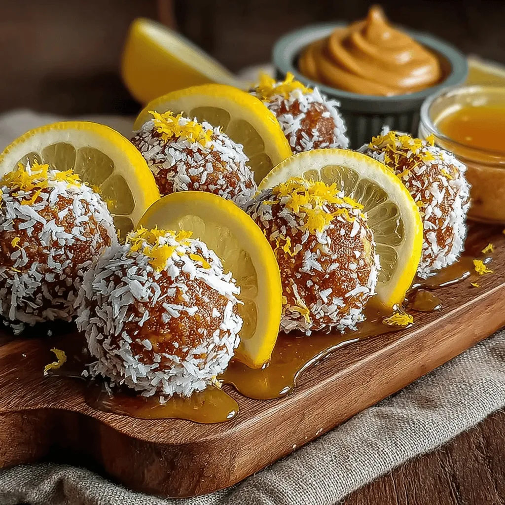 In a world where snacks often lean towards sugar-laden and processed, Zesty Coconut Bliss Energy Balls offer a refreshing alternative that harmonizes health and flavor in every bite. These no-bake treats not only satisfy your cravings but also provide a nourishing boost to keep you energized throughout your hectic days. With their bright lemony flavor and creamy almond butter base, these energy balls are perfect for a quick snack, a post-workout pick-me-up, or a wholesome addition to your meal prep routine.