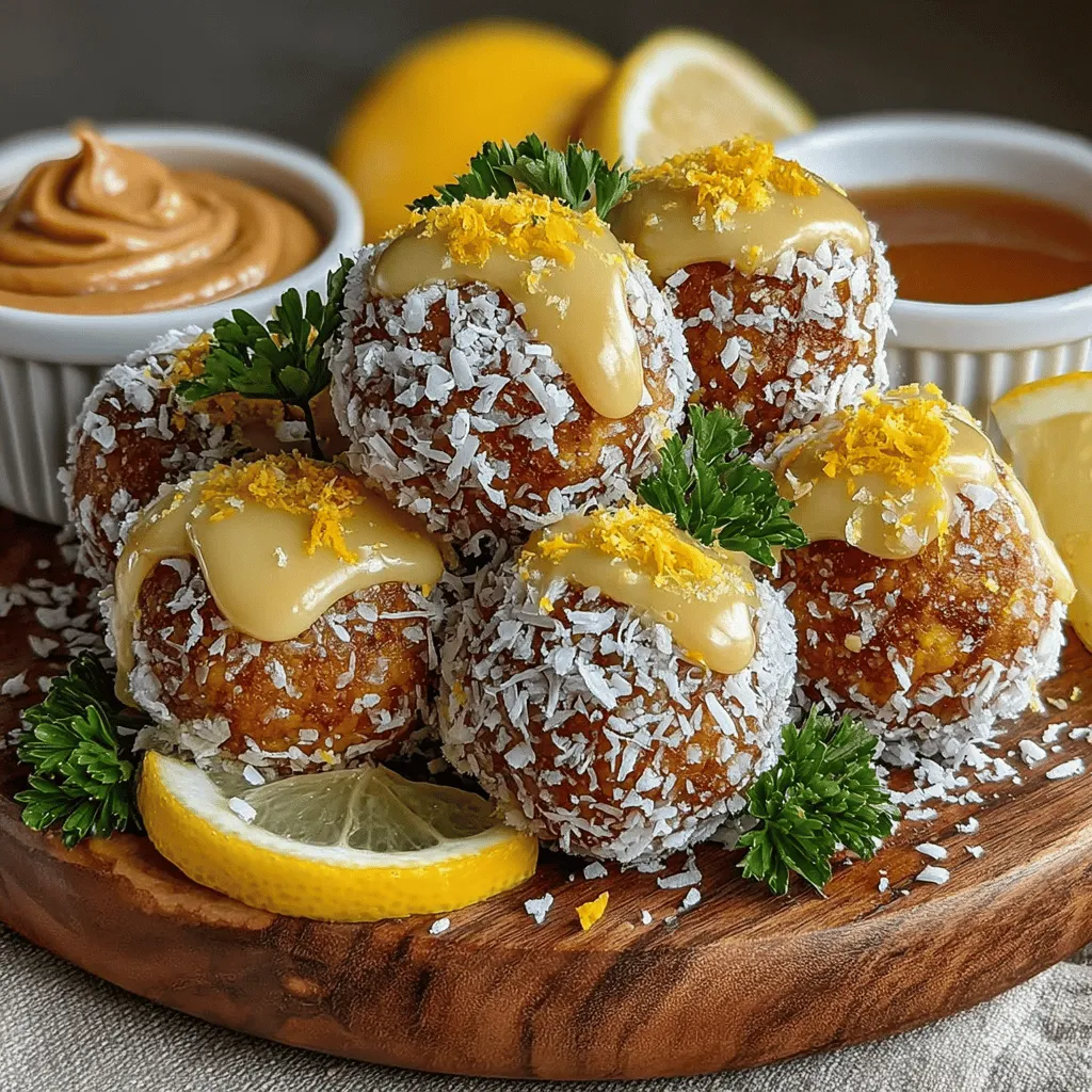 In a world where snacks often lean towards sugar-laden and processed, Zesty Coconut Bliss Energy Balls offer a refreshing alternative that harmonizes health and flavor in every bite. These no-bake treats not only satisfy your cravings but also provide a nourishing boost to keep you energized throughout your hectic days. With their bright lemony flavor and creamy almond butter base, these energy balls are perfect for a quick snack, a post-workout pick-me-up, or a wholesome addition to your meal prep routine.