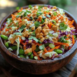 Thai cuisine has long been celebrated for its vibrant flavors, fresh ingredients, and the perfect balance of sweet, salty, and spicy elements. One dish that embodies these characteristics beautifully is the Crunchy Thai Peanut Slaw. This colorful salad is not just a feast for the eyes; it's also a delightful explosion of textures and flavors that can elevate any meal. Whether you're serving it as a refreshing side dish at a summer barbecue or using it as a topping for grilled chicken or fish, this slaw showcases the essence of Thai culinary tradition while also being incredibly versatile.