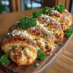 The Savory Spinach & Artichoke Chicken Twists recipe is a delightful culinary creation that marries the rich flavors of chicken, spinach, and artichokes in a flaky pastry shell. This dish stands out not only for its delicious taste but also for its appealing presentation, making it a perfect choice for various occasions. Whether you're planning a family dinner, hosting a party, or looking for a fun appetizer, these twists are sure to impress your guests and satisfy your taste buds.