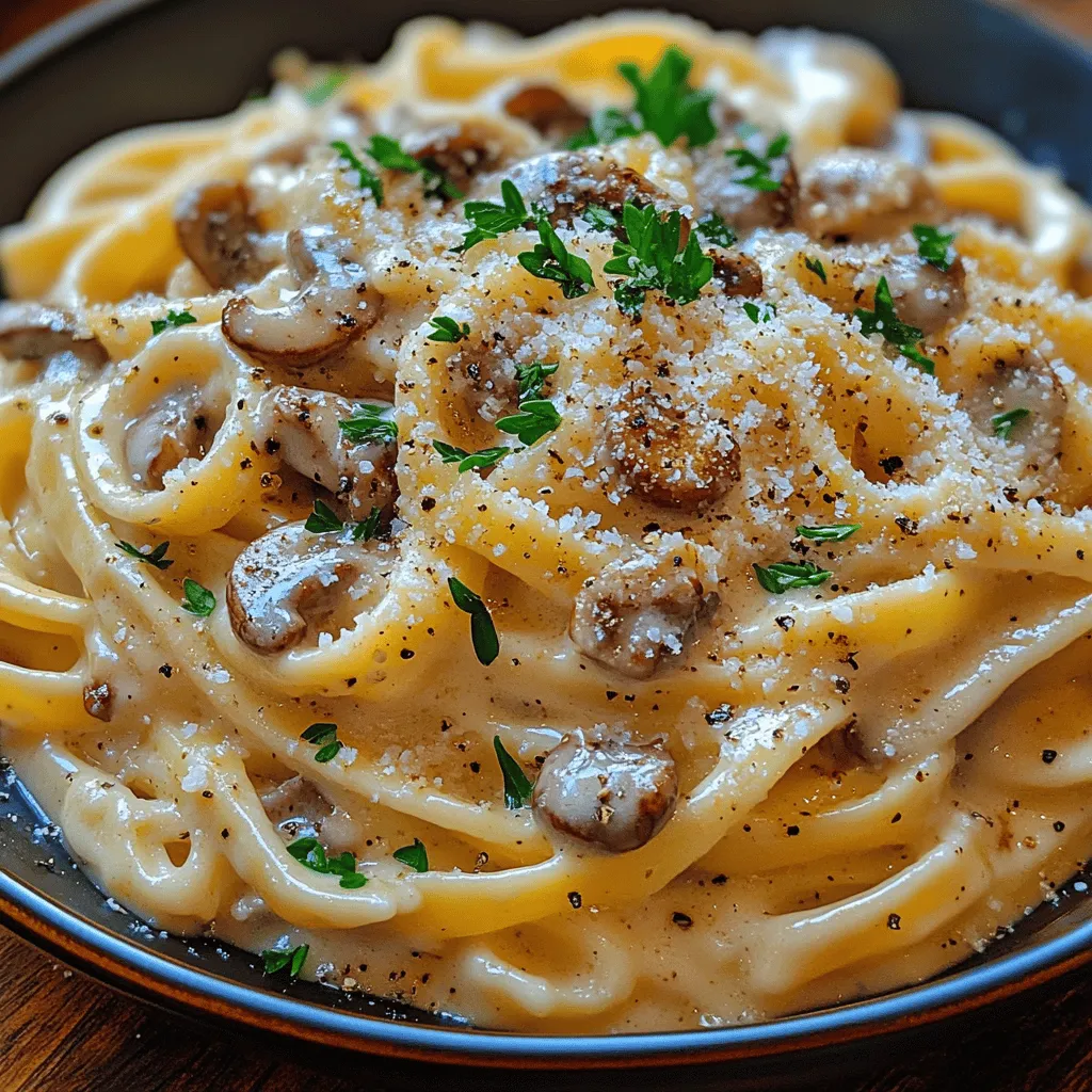 If you're searching for a dish that embodies the essence of comfort food, look no further than Creamy Garlic Mushroom Pasta. This delightful recipe offers a harmonious blend of flavors that are both satisfying and indulgent. The rich creaminess paired with the earthy notes of garlic and mushrooms creates a culinary masterpiece that is sure to please palates of all ages. Not only is it delicious, but its simplicity and versatility make it a go-to option for weeknight dinners or special occasions alike.