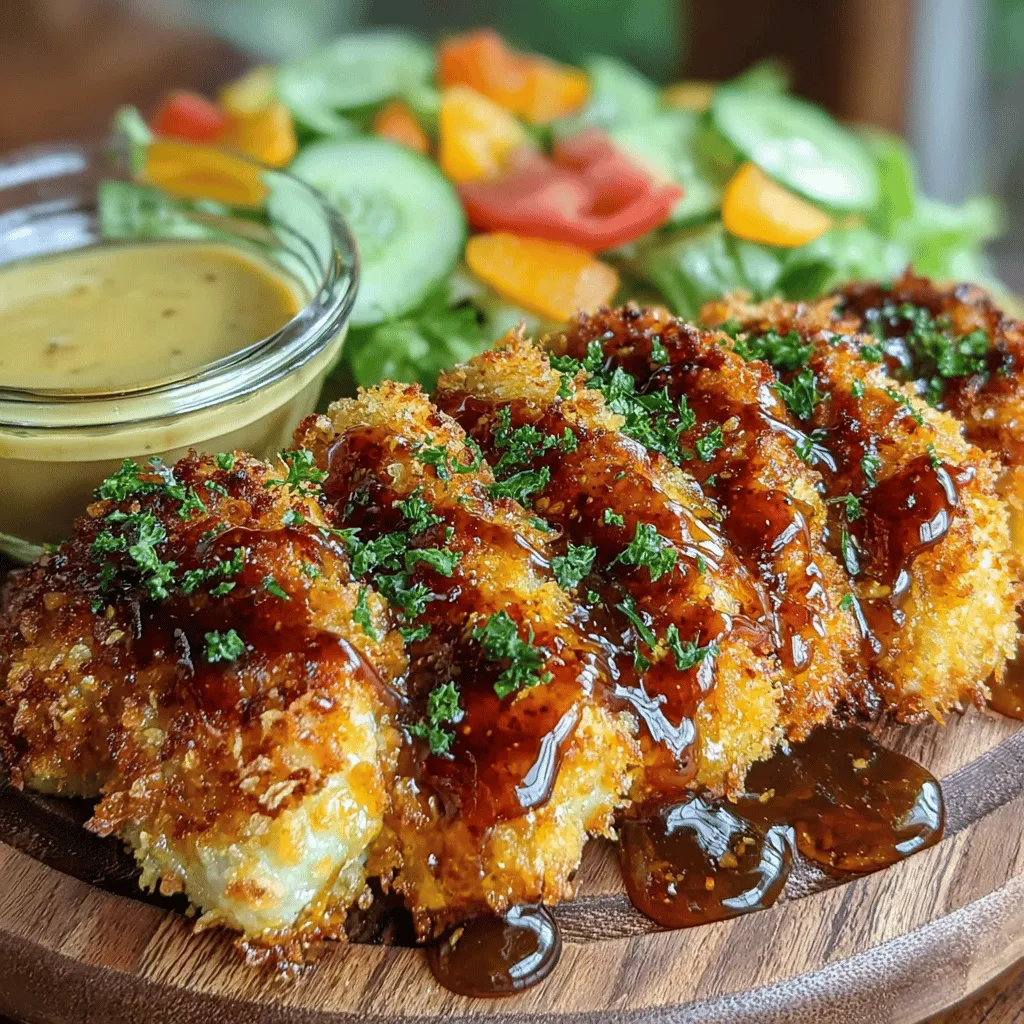 Chicken tenders have long held a special place in the hearts and stomachs of families across the globe. Their tender, juicy texture and versatility make them a beloved option for both casual weeknight dinners and festive gatherings. Whether served as a snack, a main course, or part of a platter, chicken tenders are an enduring favorite among children and adults alike. In a world that constantly craves innovation, the golden glazed honey mustard chicken tenders offer a delightful twist on this classic dish, combining the familiar comfort of chicken with an exciting burst of flavor.