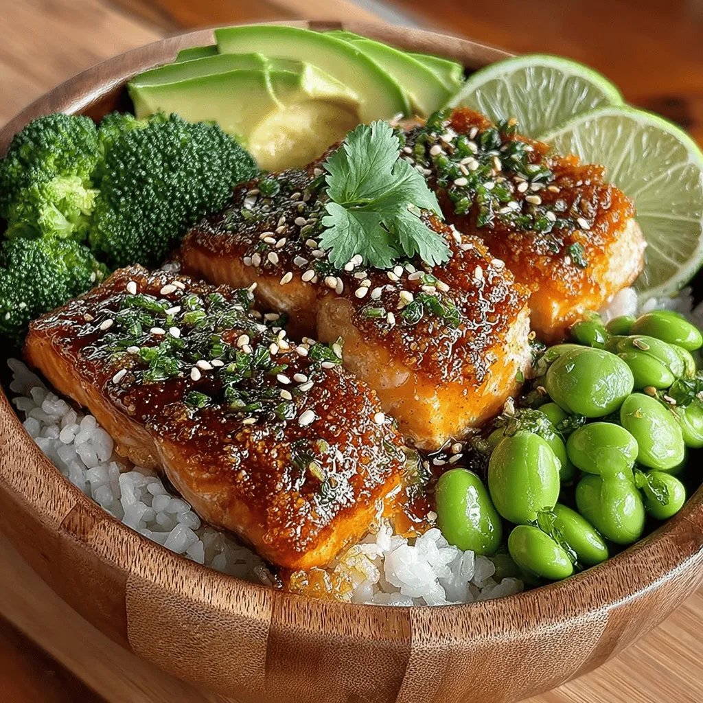 Salmon has long been celebrated as a powerhouse of nutrition, offering a wealth of health benefits while proving to be a versatile ingredient in various culinary applications. With an appealing taste and texture, it's no wonder that salmon has earned a beloved spot in kitchens around the world. The Sweet and Spicy Glazed Salmon Bowls take this popular fish to new heights, featuring a tantalizing blend of flavors that balances sweetness with a hint of heat. This dish is not only a feast for the taste buds but also a visually stunning presentation, making it perfect for both meal prep and vibrant dinner occasions.