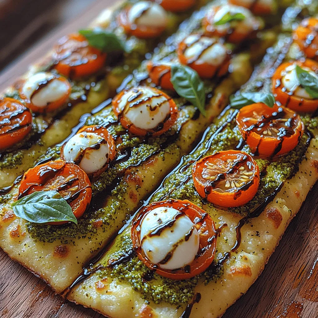 Classic Italian Pesto Flatbread is not just a dish; it’s a celebration of flavors, a symbol of Italian culinary heritage, and a delightful experience for the senses. This flatbread, adorned with vibrant pesto, offers a perfect blend of fresh herbs, nuts, and cheese, making it a versatile choice for any meal. The recipe is deeply intertwined with Italian culture, evoking memories of sun-soaked afternoons spent in rustic kitchens, where the aroma of basil wafts through the air, and laughter fills the room.