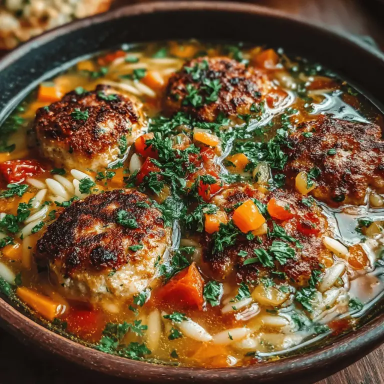 When it comes to comfort food, few dishes can rival a warm bowl of soup. Zesty Turkey Meatball and Orzo Soup not only warms the soul but also tantalizes the taste buds with its vibrant flavors. This delightful dish combines lean turkey meatballs with tender orzo pasta and a medley of fresh vegetables, creating a nourishing meal that can be enjoyed any time of the year. Whether you’re looking for a hearty weeknight dinner or a soothing bowl of goodness on a chilly day, this soup checks all the boxes.