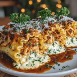 Lasagna is a beloved dish that has captured the hearts (and stomachs) of food lovers worldwide. With its layers of pasta, rich sauce, and savory fillings, this Italian classic has become a staple in many households. However, traditional lasagna can sometimes be a bit cumbersome to prepare and serve, requiring multiple layers and a lengthy baking time. Enter Savory Herb Chicken Lasagna Roll-Ups: a delightful twist on the classic that simplifies the process while still delivering the rich flavors we all adore. This innovative dish transforms the traditional lasagna into individual roll-ups, making it not only easier to prepare but also perfect for serving at family gatherings and dinner parties.
