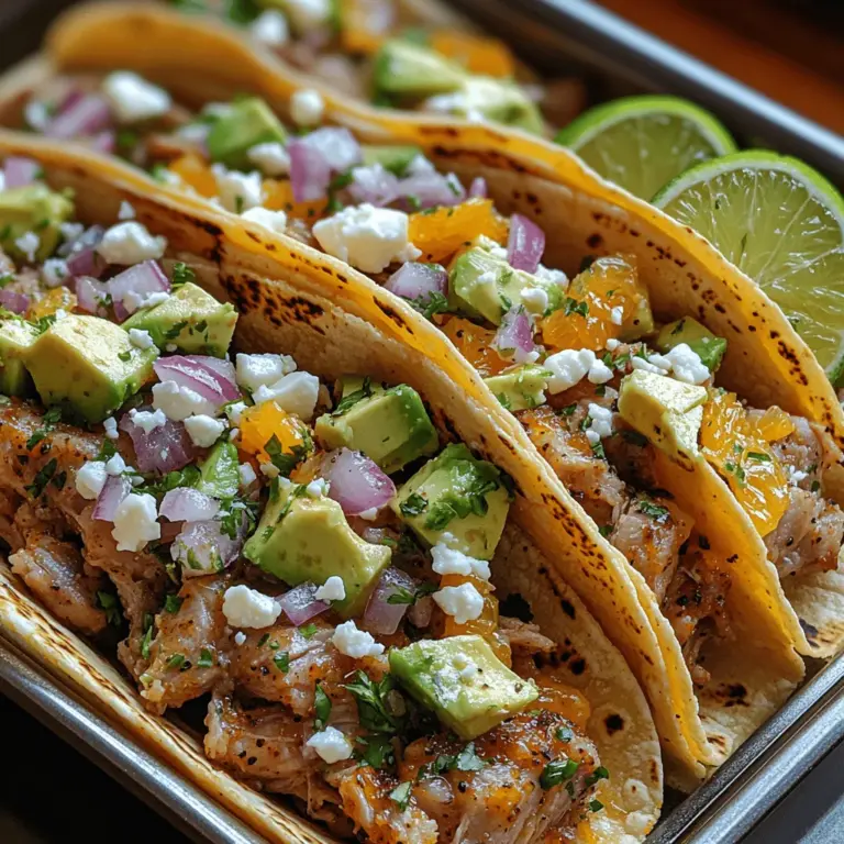 When it comes to tacos, few can match the vibrant and zesty profile of Citrus Mojo Pork Tacos. This delightful dish expertly blends the rich traditions of Cuban cuisine with the beloved taco format, creating a culinary experience that tantalizes the taste buds. The combination of succulent pork, bright citrus, and aromatic spices makes these tacos a favorite among food enthusiasts and home cooks alike. With the right fresh ingredients and a bit of time, you can transform a simple meal into an explosion of flavors that celebrates both the pork and the vibrant essence of citrus.
