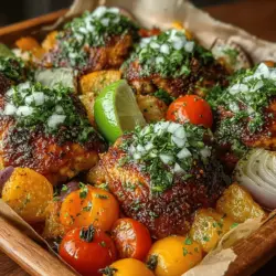 If you are on the lookout for a mouthwatering dish that combines bold flavors with simplicity, the Spicy Garlic Lime Drumstick Traybake is a must-try recipe. This dish captivates the palate with its enticing fusion of spicy, tangy, and savory notes, making it a perfect centerpiece for any meal. The succulent chicken drumsticks are marinated in a vibrant mixture of garlic, lime, and spices, ensuring each bite is packed with flavor. Whether you are hosting a casual dinner party or simply enjoying a family meal, this dish is not only delicious but also easy to prepare, allowing you to focus on what truly matters—enjoying good food with good company.