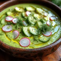 To create a truly delicious Creamy Cucumber Avocado Soup, it is essential to understand the role of each ingredient, as they contribute not only to the flavor but also to the nutritional profile of the dish.