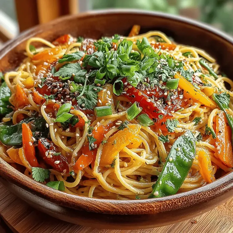 Peanut sesame noodles have become a beloved staple in Asian cuisine, celebrated for their rich, savory flavors and satisfying texture. This dish combines the creamy essence of peanut butter with the nutty aroma of sesame oil, creating a delightful marriage of tastes that appeals to a wide range of palates. Originating from various Asian culinary traditions, these noodles have found their way into homes around the world, making them a popular choice for both special occasions and everyday meals.