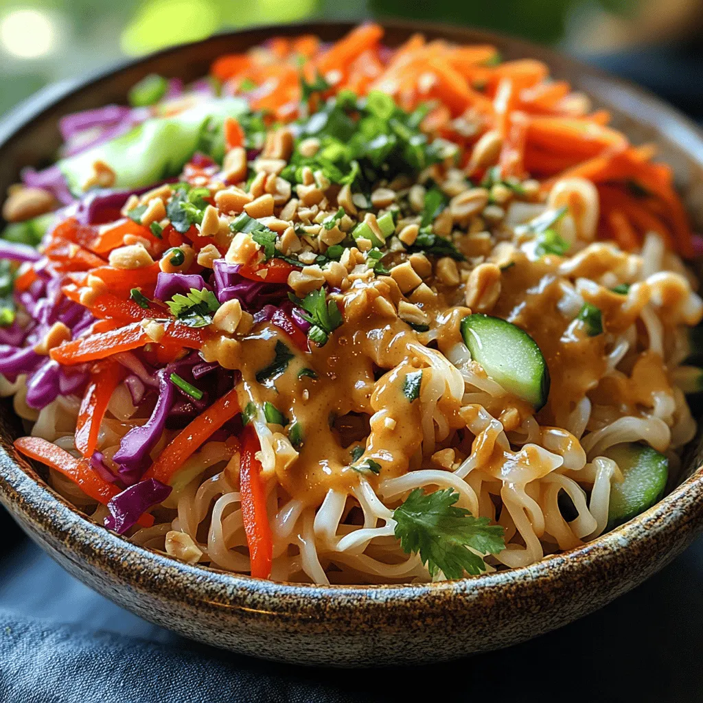 In the realm of vibrant and refreshing dishes, the Thai Peanut Noodle Salad stands out as a delightful choice, captivating food enthusiasts with its medley of flavors and textures. This salad not only embodies the essence of Thai cuisine but also offers a perfect balance that is both satisfying and light. Combining crunchy vegetables, soft rice noodles, and a creamy peanut dressing, it tantalizes the taste buds and leaves a lasting impression.