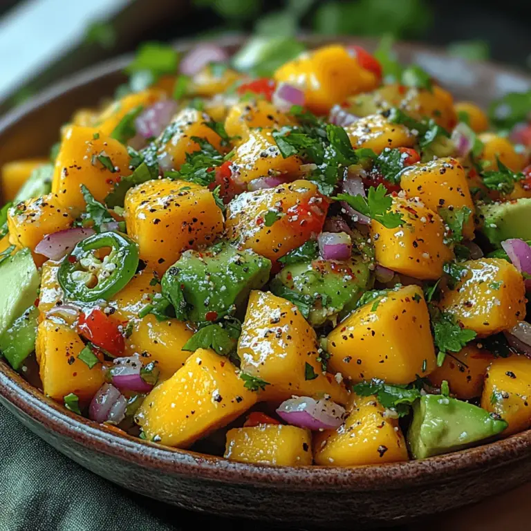 In recent years, the culinary landscape has witnessed a significant shift towards incorporating fresh, vibrant salads into everyday diets. As consumers become increasingly health-conscious, the demand for nutrient-rich, flavorful dishes has soared. Salads, once relegated to the role of a mere side dish, are now celebrated as delicious, satisfying meals that can stand on their own. Among the myriad of salad options, the Tangy Mango Avocado Salad stands out as a particularly enticing choice, marrying the sweetness of ripe mangoes with the creamy richness of avocados.
