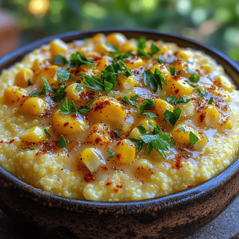 In the realm of comfort food, few dishes can rival the creamy, dreamy texture of polenta, particularly when enhanced with sweet corn. This Creamy Sweet Corn Polenta Bowl offers a warm embrace on a chilly evening or a delightful addition to your brunch table. The charm of polenta lies not only in its rich, velvety consistency but also in its remarkable versatility, making it a beloved staple in kitchens around the world. Whether you prefer it smooth and creamy or with a bit of bite, polenta can adapt to your culinary whims.