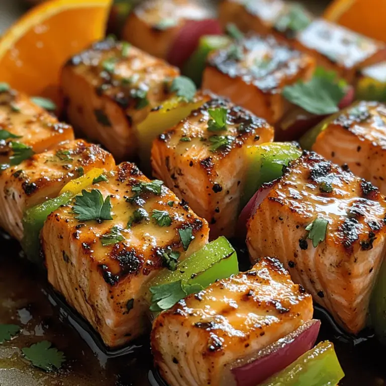 If you're looking for a dish that perfectly balances flavor and nutrition, look no further than Zingy Orange Ginger Salmon Skewers. This delightful recipe brings together the zesty brightness of oranges and the warm, spicy kick of ginger, creating a harmonious and mouth-watering experience. Salmon, known for its rich taste and numerous health benefits, serves as the star ingredient in this dish, making it a popular choice in many culinary traditions around the world.