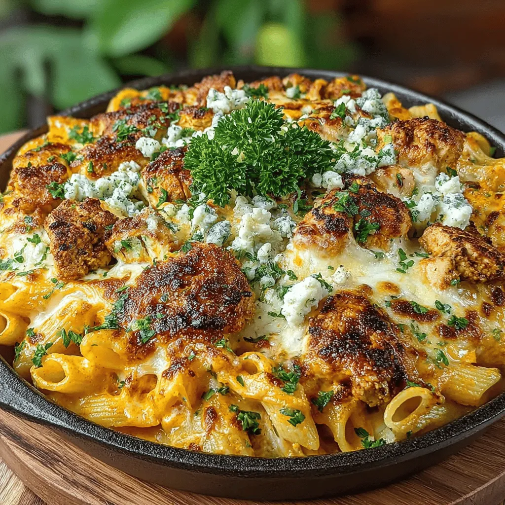 If you’re in search of a dish that perfectly marries comfort food with bold flavors, look no further than Spicy & Creamy Buffalo Chicken Pasta Bake. This delightful casserole combines tender pasta with zesty buffalo chicken, enveloped in a rich and creamy sauce, creating a meal that is both indulgent and satisfying. The combination of creaminess and spice makes it a standout choice for family dinners, potlucks, or any gathering where delicious food is the star of the show.