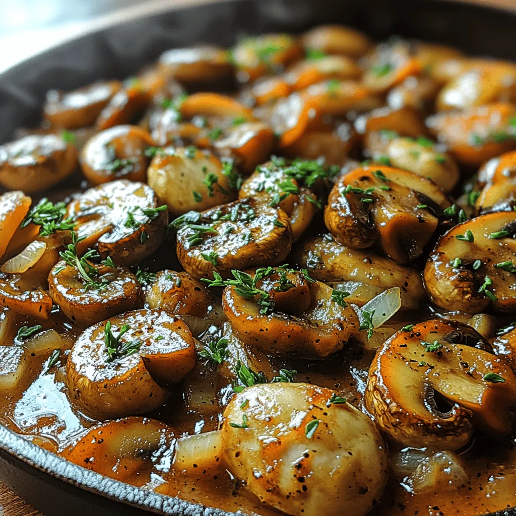The Earthy Mushroom Marsala Skillet is a delightful dish that brings together the rich, savory flavors of assorted mushrooms and the robust sweetness of Marsala wine. This recipe is a celebration of umami, showcasing the natural earthiness of mushrooms while elevating it with the depth of wine and fragrant herbs. Perfect for a cozy weeknight meal or an impressive dish for entertaining guests, this skillet recipe is easy to prepare and delivers a gourmet experience right in your kitchen.