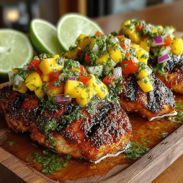 When it comes to summer dining, few dishes are as refreshing and vibrant as Zesty Grilled Chicken with Tropical Mango Salsa. This dish is a celebration of fresh flavors and colorful ingredients, making it a perfect centerpiece for various occasions, from casual family dinners to lively summer barbecues. The combination of succulent grilled chicken paired with a zesty, tropical mango salsa not only tantalizes the taste buds but also offers a feast for the eyes.