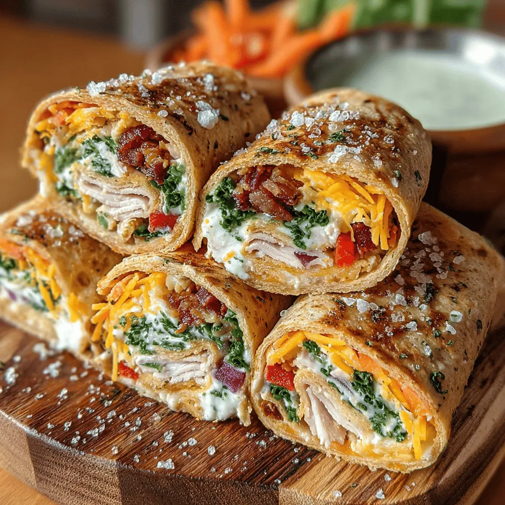 The appeal of Turkey & Cheese Pinwheels lies in their flavorful combination of ingredients. Picture savory slices of turkey, complemented by creamy cheese, and crunchy fresh vegetables—all wrapped up in a soft tortilla. This perfect medley creates a satisfying bite that is both nutritious and delicious. The versatility of these pinwheels allows them to fit seamlessly into various occasions, whether it’s a packed lunch for work, a picnic in the park, a party platter, or a quick snack after school.