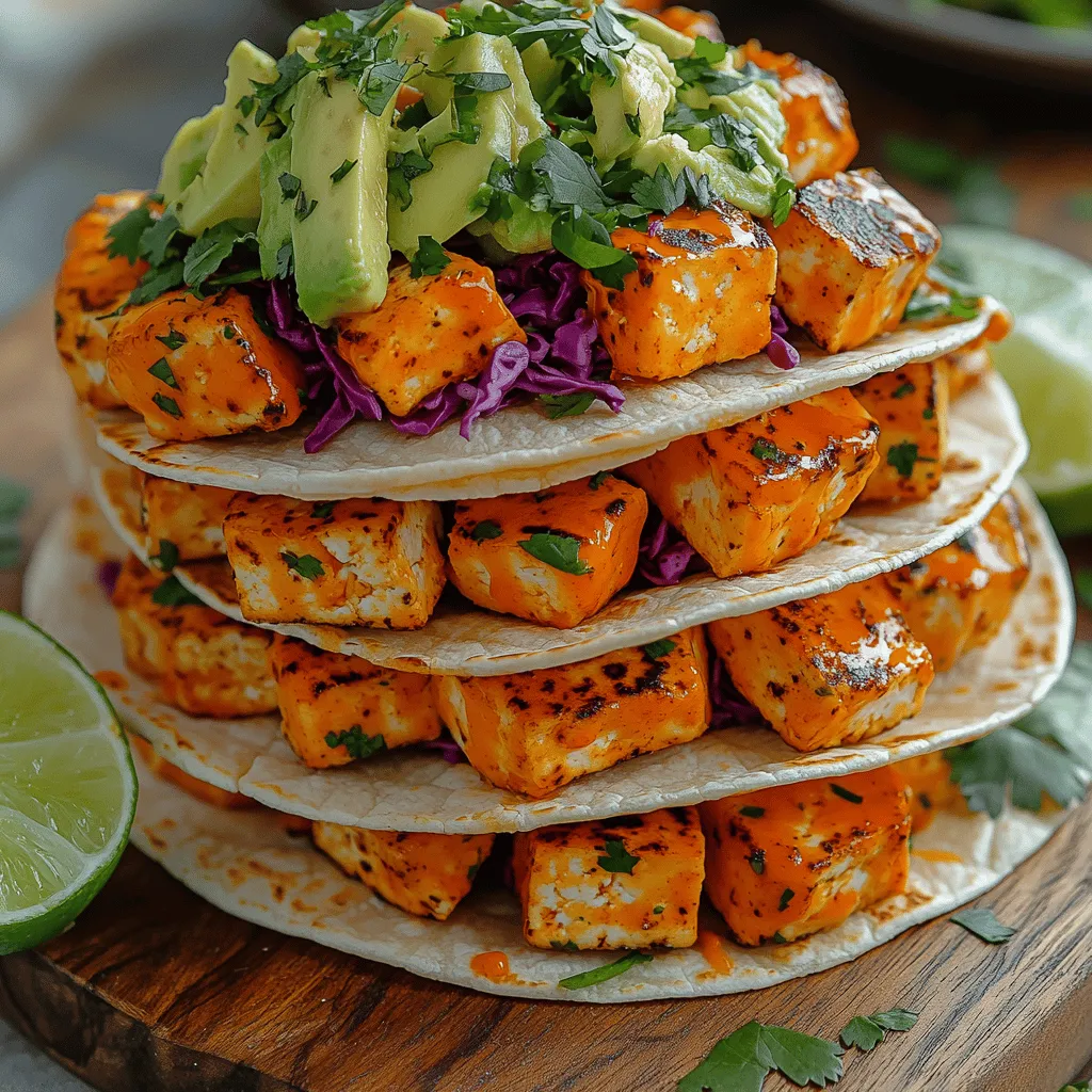 Crunchy Buffalo Tofu Tacos: A Flavor-Packed Vegan Delight