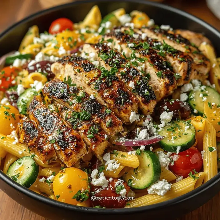 Mediterranean cuisine is often celebrated not only for its vibrant flavors and diverse ingredients but also for the numerous health benefits it offers. Rooted in the culinary traditions of countries bordering the Mediterranean Sea, this cuisine emphasizes fresh vegetables, whole grains, lean proteins, and healthy fats, making it a cornerstone of a balanced diet. A well-crafted Mediterranean dish can provide essential nutrients while tantalizing the taste buds, and one such example is the Mediterranean Breeze: Light Greek Chicken Pasta Salad.