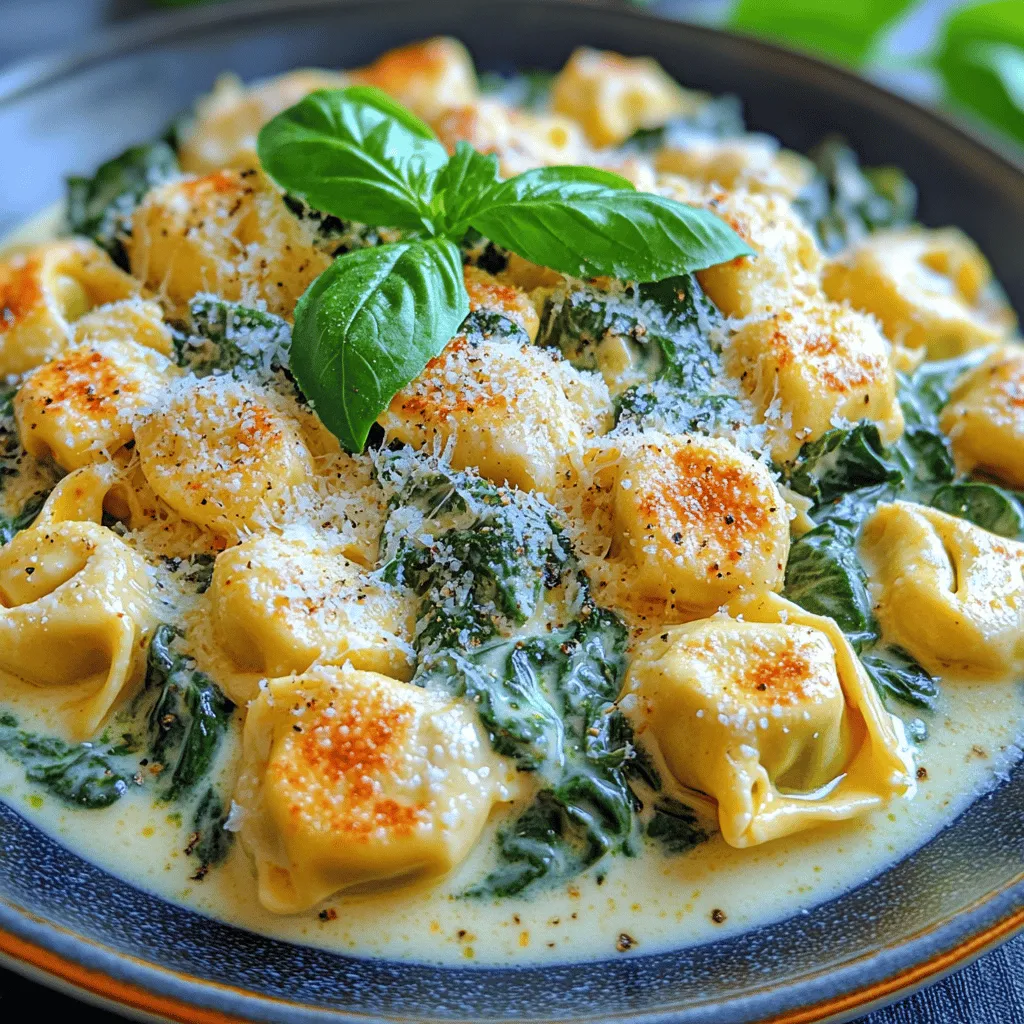 Creamy Dreamy Spinach Tortellini is a comforting dish that perfectly marries the rich flavors of cheese-filled pasta with the vibrant freshness of spinach, all enveloped in a luscious cream sauce. This recipe is not just a meal; it’s a celebration of textures and tastes that appeals to food lovers of all ages. The soft, pillowy tortellini offers a delightful contrast to the silky sauce, while the spinach adds a burst of color and nutrition, making it an appealing choice for both family dinners and special occasions.