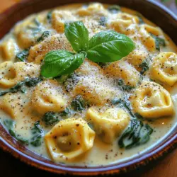 Creamy Dreamy Spinach Tortellini is a comforting dish that perfectly marries the rich flavors of cheese-filled pasta with the vibrant freshness of spinach, all enveloped in a luscious cream sauce. This recipe is not just a meal; it’s a celebration of textures and tastes that appeals to food lovers of all ages. The soft, pillowy tortellini offers a delightful contrast to the silky sauce, while the spinach adds a burst of color and nutrition, making it an appealing choice for both family dinners and special occasions.