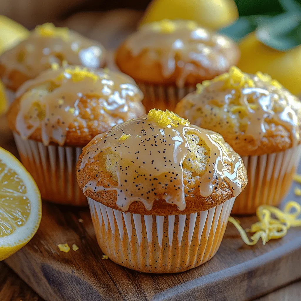Zesty Delight: Sweet Lemon Poppy Seed Muffins