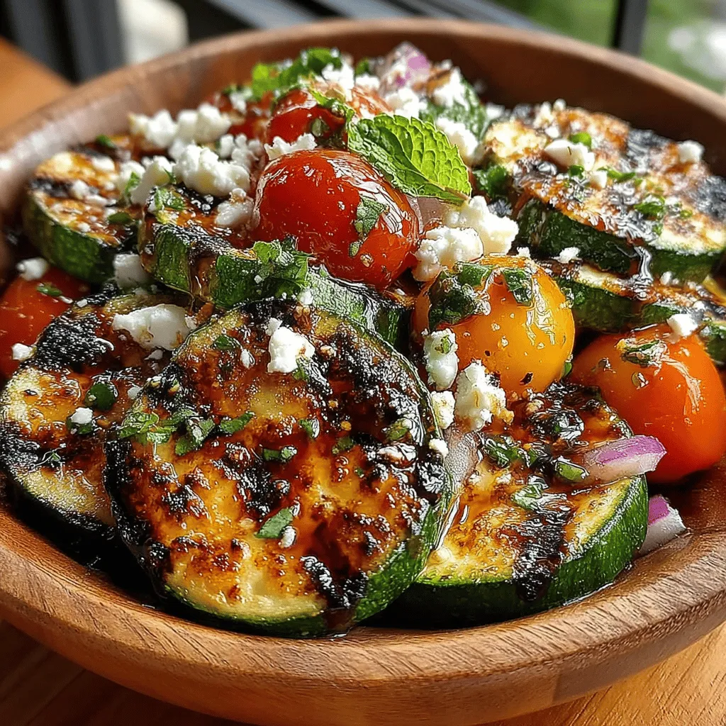 As the warm days of summer roll in, the allure of fresh, vibrant dishes becomes irresistible. One such dish that encapsulates the essence of the season is the Zesty Grilled Zucchini Salad with Feta and Mint. This refreshing salad is not only visually appealing with its colorful ingredients but also tantalizing to the taste buds, making it a perfect accompaniment for barbecues, picnics, or a light lunch. The combination of grilled zucchini, tangy feta, and aromatic mint creates a symphony of flavors that celebrates the bounty of fresh summer produce.