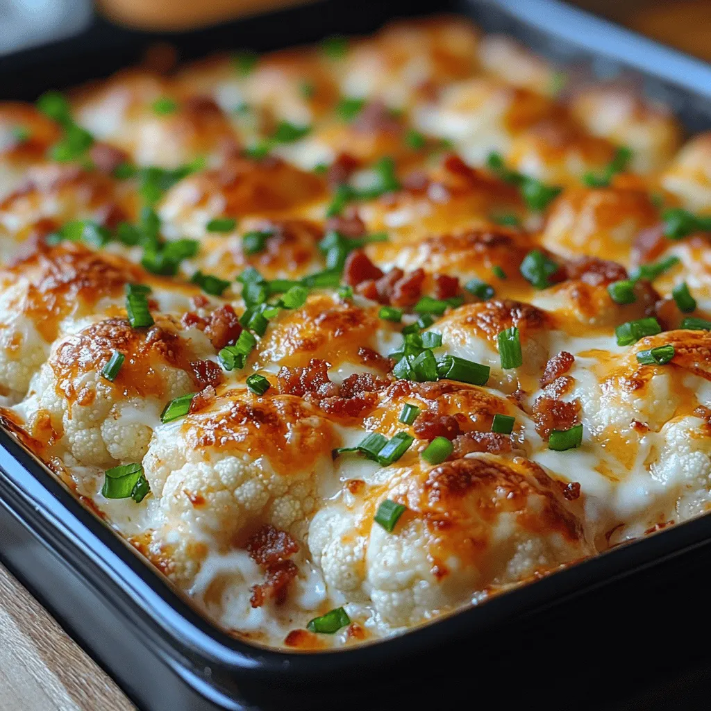 Cheesy Loaded Cauliflower Casserole is a delightful dish that elevates the concept of comfort food to an entirely new level. This recipe takes the unassuming cauliflower, a vegetable often overshadowed by more popular options, and transforms it into a rich and indulgent casserole that is equally satisfying and nutritious. Whether you are preparing for a family gathering, a potluck, or simply looking for a hearty meal to enjoy on a weeknight, this casserole is an excellent choice.