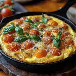 Frittatas are a beloved dish often celebrated for their simplicity, versatility, and rich flavors. Originating from Italy, the frittata is a type of egg-based dish that draws inspiration from omelets and quiches but stands apart with its unique preparation and presentation. Unlike an omelet, which is typically folded around its fillings, a frittata is cooked slowly, allowing the eggs to set while gently incorporating a variety of ingredients throughout. This method results in a dish that is hearty and satisfying, making it perfect for any meal of the day—be it breakfast, brunch, lunch, or dinner.
