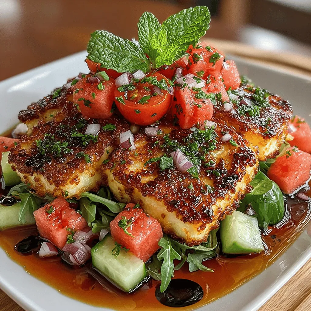 As the sun shines brighter and the temperatures rise, the allure of refreshing summer salads becomes irresistible. These vibrant dishes not only nourish the body but also stimulate the taste buds with their bold combinations of flavors and textures. One such standout is the Grilled Halloumi & Watermelon Salad—a dish that marries the savory, slightly salty notes of grilled halloumi with the sweet, juicy crunch of ripe watermelon. This unique pairing not only tantalizes the palate but also embodies the essence of summer dining, making it a perfect centerpiece for picnics, gatherings, or a light meal.