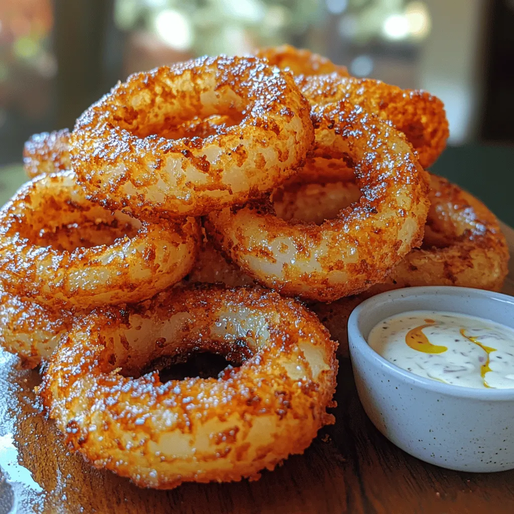 The foundation of any great recipe lies in its ingredients, and onion rings are no exception. Each component contributes to the overall flavor and texture, creating a harmonious blend that elevates this classic snack to new heights. Here’s a closer look at the key ingredients that make up the Crispy Bliss Air-Fryer Onion Rings:
