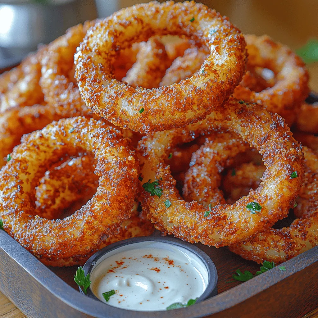The foundation of any great recipe lies in its ingredients, and onion rings are no exception. Each component contributes to the overall flavor and texture, creating a harmonious blend that elevates this classic snack to new heights. Here’s a closer look at the key ingredients that make up the Crispy Bliss Air-Fryer Onion Rings: