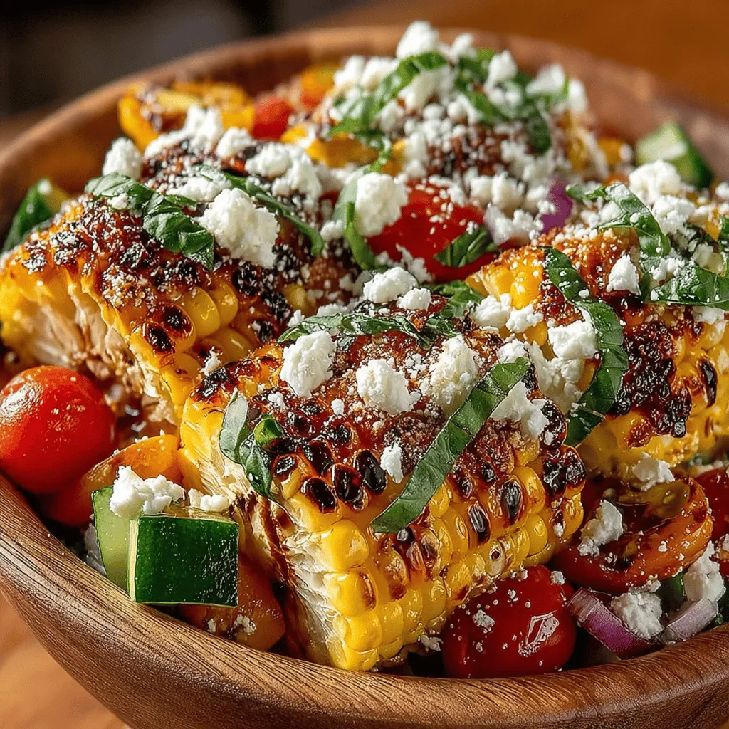 As the sun shines brighter and the days grow longer, the allure of fresh, vibrant salads becomes irresistible. Among the myriad of options, the Grilled Corn Salad with Feta and Basil stands out as a quintessential dish that captures the essence of summer. This salad is not just a mere side dish; it's a celebration of the season’s bounty, perfect for outdoor gatherings, leisurely picnics, or as a refreshing complement to any meal. With its delightful balance of flavors and textures, this salad showcases the sweetness of grilled corn, the creaminess of tangy feta cheese, and the aromatic freshness of basil, creating a harmonious blend that tantalizes the taste buds.