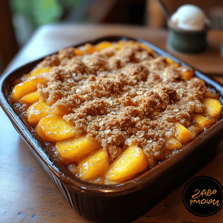 When the summer sun is shining, few desserts capture the essence of the season quite like peach crisp. This delightful dish brings together the sweetness of ripe peaches, the warmth of spices, and a crunchy topping that is both comforting and satisfying. Among the various versions of peach crisp, the Buttery Brown Sugar Peach Crisp stands out for its rich flavor and delightful texture. This recipe is not just a treat; it’s an experience that celebrates the bountiful produce of summer.