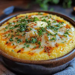 Polenta, a staple of Italian cuisine, has become a beloved dish worldwide thanks to its versatility and comforting nature. The Peppery Garlic Parmesan Polenta is a delightful variation that elevates traditional polenta with a robust flavor profile, combining the earthiness of cornmeal with the savory notes of garlic and the sharp, creamy taste of Parmesan cheese. This dish is perfect as a side or a main, offering a satisfying base for various toppings and sauces.