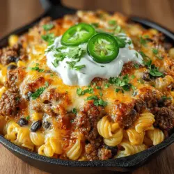 When it comes to comfort food, few dishes elicit the same warm and nostalgic feelings as a hearty pasta bake. The Cheesy Ground Beef Nacho Pasta Bake perfectly embodies this category, combining familiar flavors and textures that make it a beloved choice for families and friends alike. This dish seamlessly marries the indulgence of cheesy pasta with the robust flavors of taco night, creating a fusion that’s not only filling but also delightfully satisfying. Whether you're hosting a gathering, looking for a quick weeknight dinner solution, or simply want to enjoy a cozy night in, this recipe is sure to please everyone at the table.
