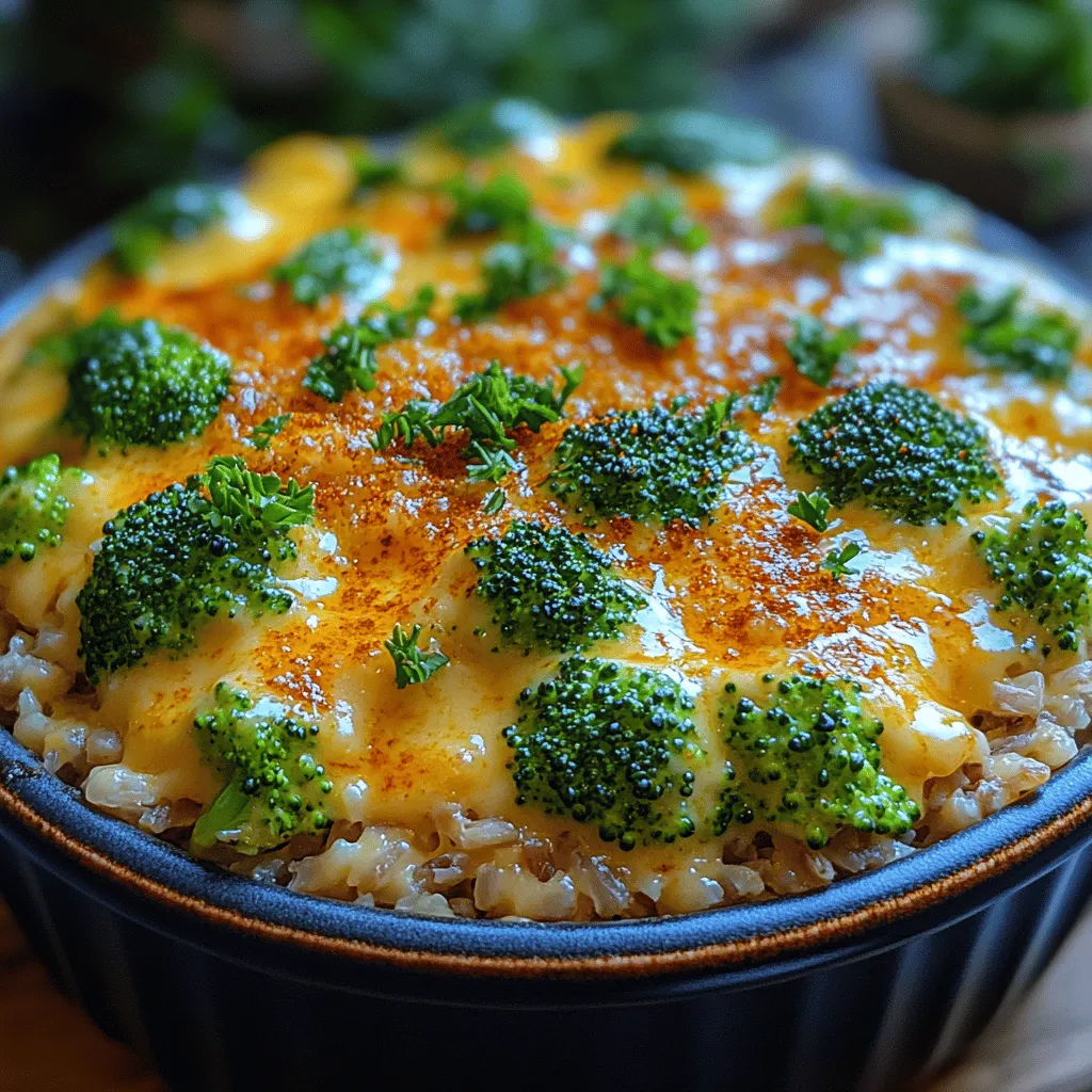 To achieve that luscious, creamy texture in your Broccoli Cheddar Bake, the technique of making a smooth cheese sauce is paramount. Start by melting butter in a saucepan over medium heat. Once melted, whisk in flour to create a roux. This step is crucial as it not only thickens the sauce but also helps in flavor integration. Cook the roux for about 2 minutes until it turns a light golden color, ensuring you whisk continuously to prevent burning.