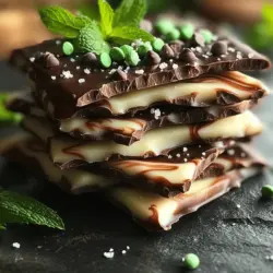 If you're looking for a delightful, refreshing treat that combines the richness of chocolate with the invigorating taste of mint, then look no further than this Refreshing Minty Chocolate Chip Bark. This simple yet indulgent recipe is perfect for any occasion, whether it's a summer gathering, a holiday celebration, or even just a cozy night in. Chocolate bark has gained popularity in various cuisines due to its versatility and ease of preparation, making it a favorite among both novice and seasoned chefs alike.